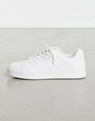 Truffle Collection lace up trainers in white - ASOS Price Checker
