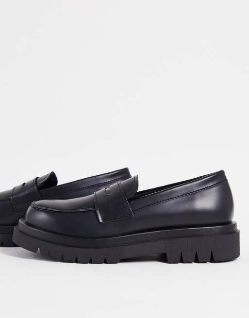 Truffle Collection - Loafers met dikke zool in zwart