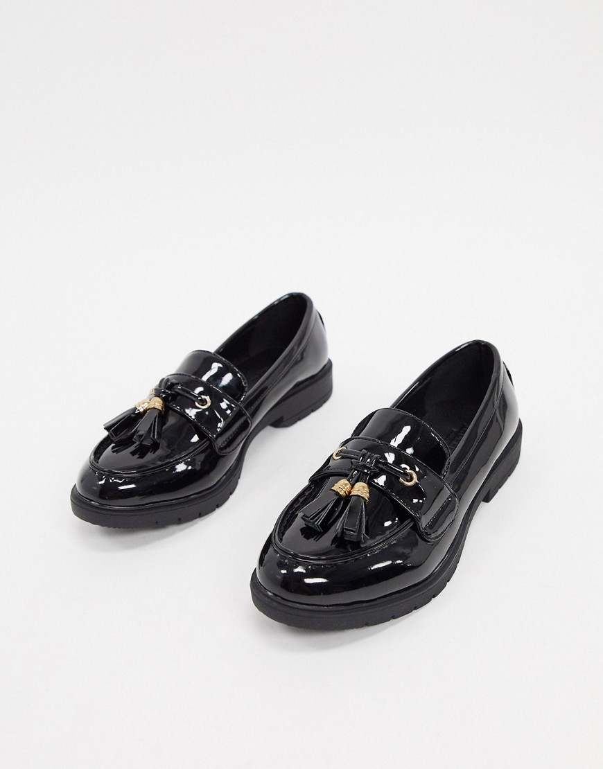Truffle Collection - Loafers met kwastjes in zwart