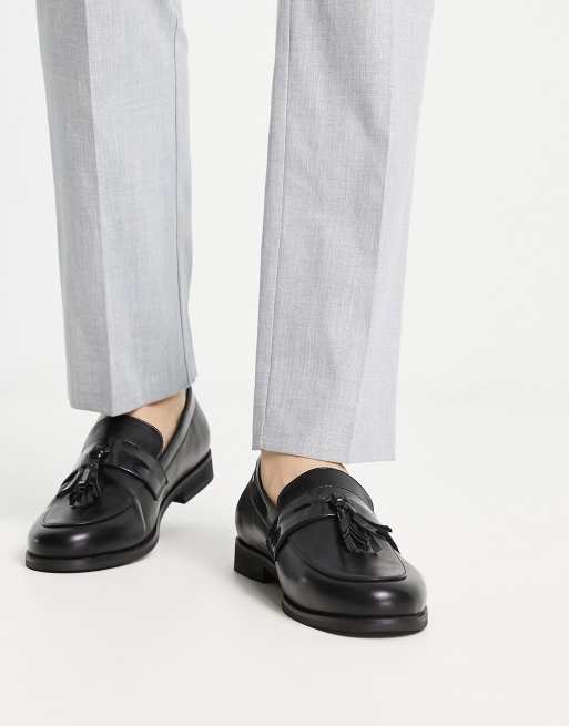 Truffle Collection - Loafers van imitatieleer met kwastjes in zwart