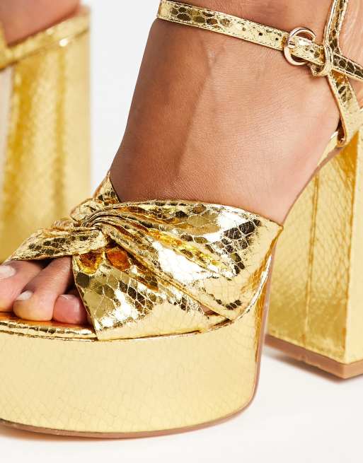 Aquazzura gold clearance platform