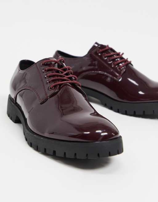truffle collection chunky lace up canvas shoes