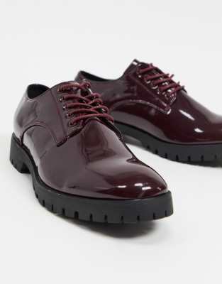 scarpe stringate bordeaux