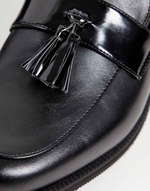 Truffle Collection - Mocassini in pelle sintetica con nappe nera, 2 di 4