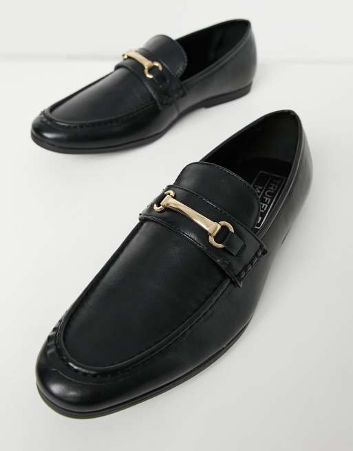 Truffle Collection - Mocassini neri con morsetto