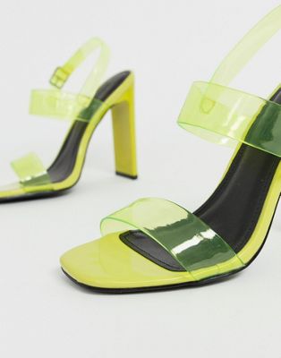 Truffle Collection neon clear strap 