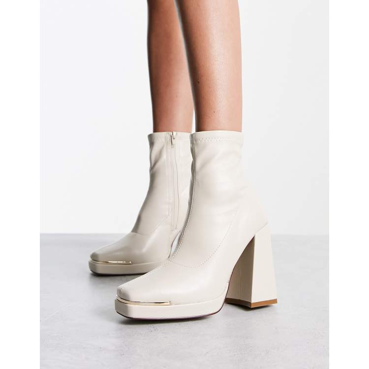 Asos store cream boots