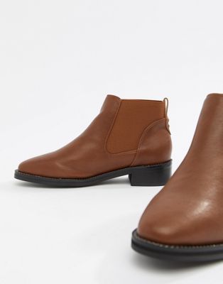 Truffle Collection - Platte chelsea boots-Lichtbruin