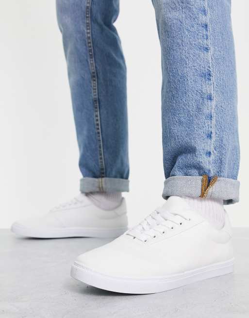 Asos white plimsolls hotsell