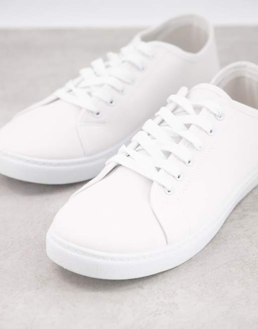 Truffle Collection plimsolls in white