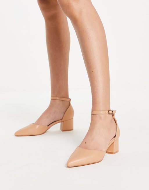 Beige block clearance heels closed toe