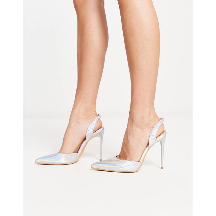 Iridescent shoes womens on sale heels