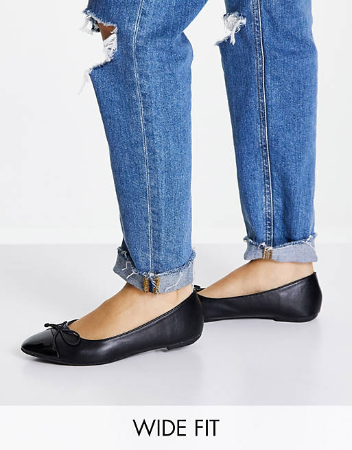 Truffle Collection Asos Femme Chaussures Ballerines Ballerines plates pointues pointure large 