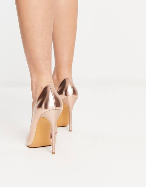 Truffle Collection - Puntige stiletto's in roségoud, 3 van 4