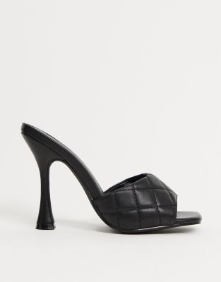 truffle collection black heels