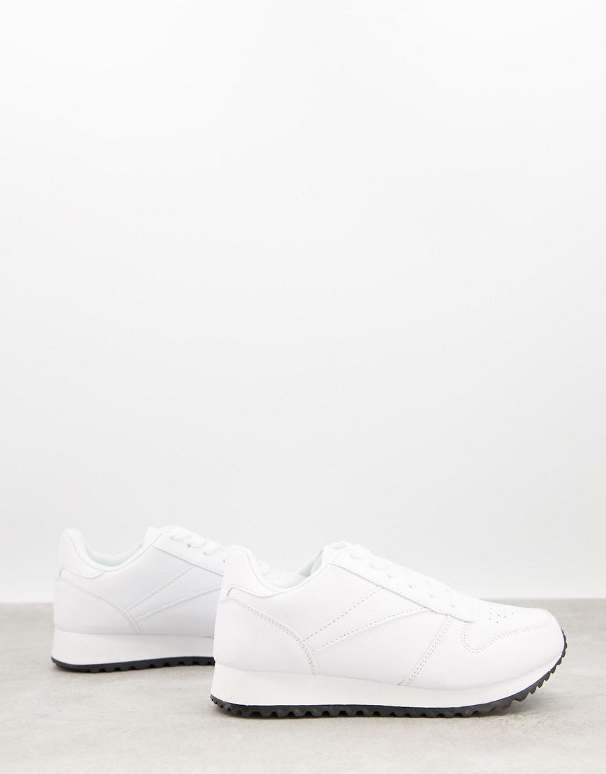 Truffle Collection retro runner sneakers in white