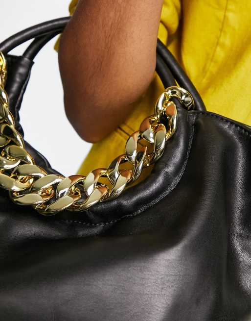 Gold ring handle discount bag