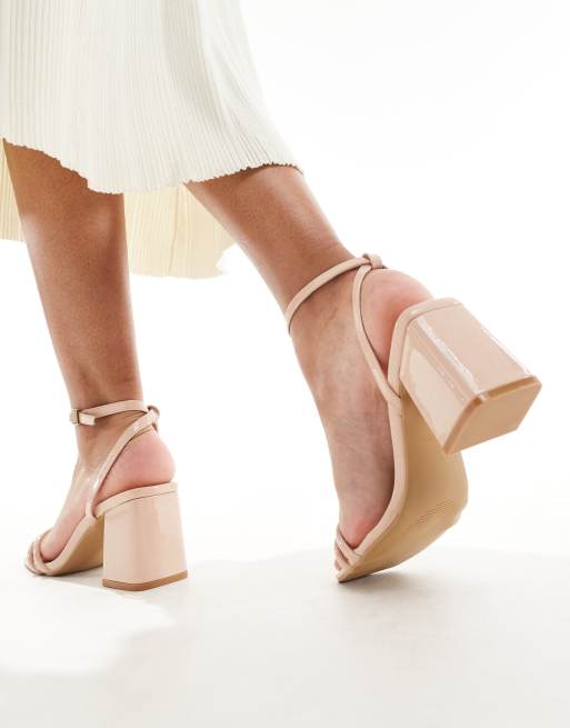 Truffle Collection - Sandalen met blokhak in beige, 4 van 4
