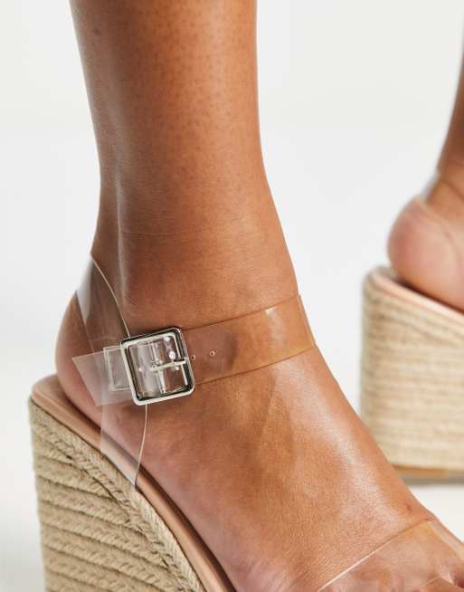 Espadrilles hotsell cuir compensées