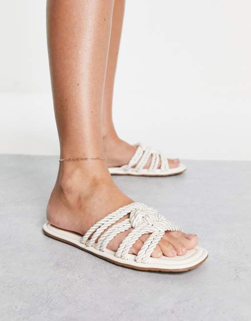 Asos Donna Scarpe Sandali Sandali in corda Sandali in corda color crema 