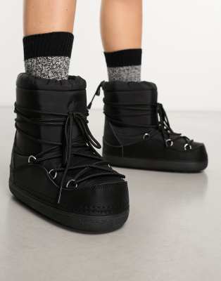 Truffle Collection - Schneeboots in Schwarz