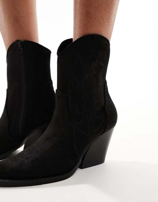 Truffle Collection – Schwarze Western-Stiefeletten mit Absatz, 2 von 4