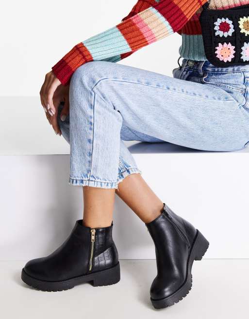 Side zip 2025 ankle booties