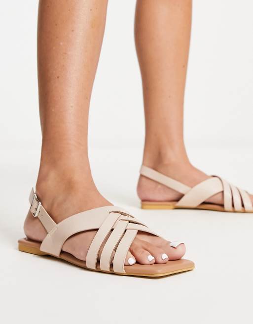 Asos cream hot sale sandals