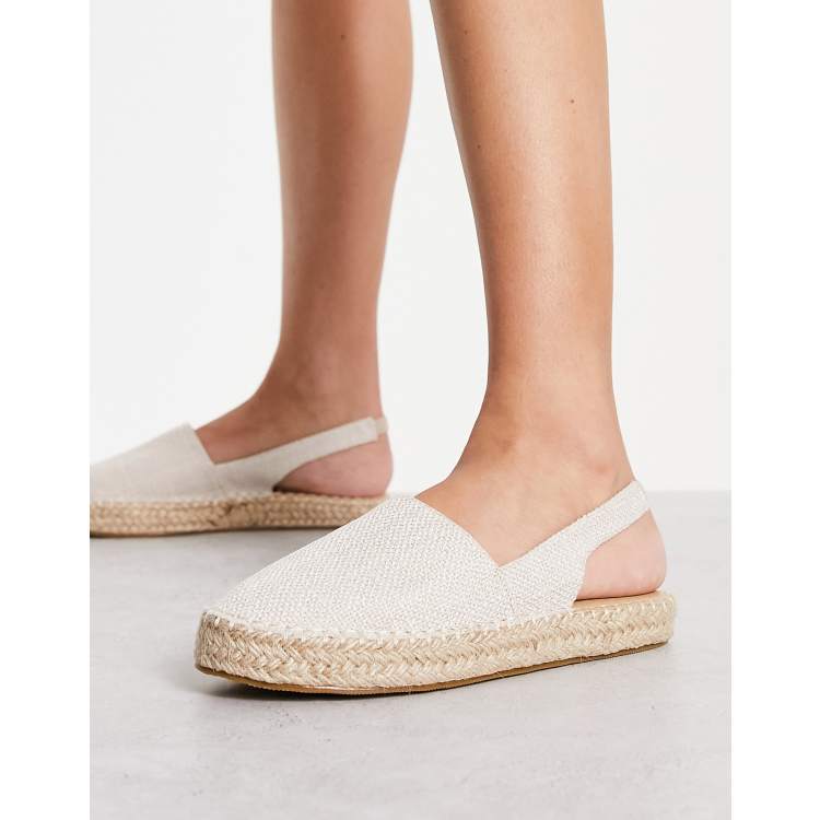 Slingback sales espadrilles flat