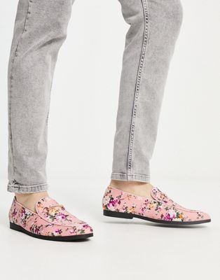  slipper snaffle loafers in floral print