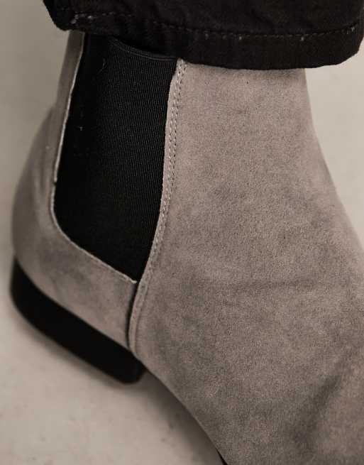 Suede grey clearance chelsea boots