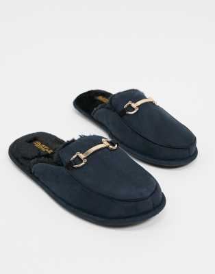 flat mule slippers