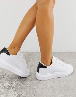 Truffle Collection - Sneakers bianche con dettaglio nero