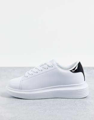 Truffle Collection sneakers in white with black tab