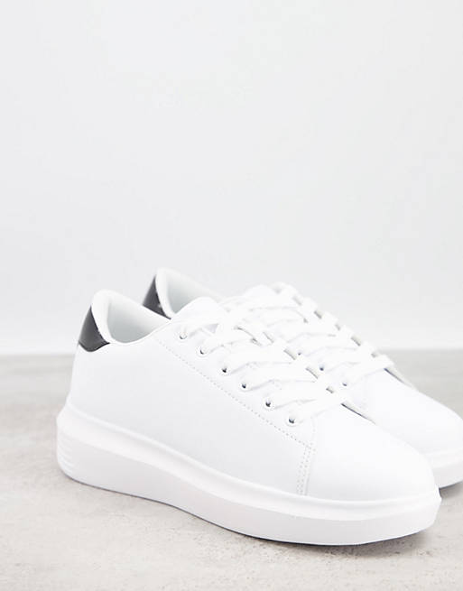 Truffle Collection sneakers in white with black tab | ASOS