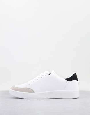 Truffle Collection - Sneakers stringate grigie e bianche