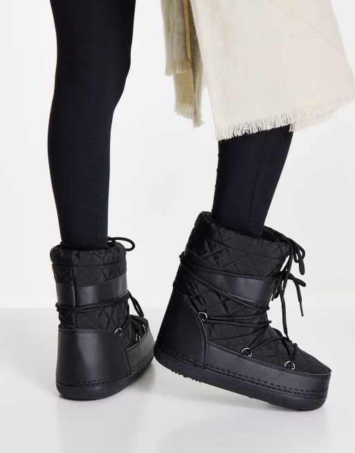 Black store warm boots