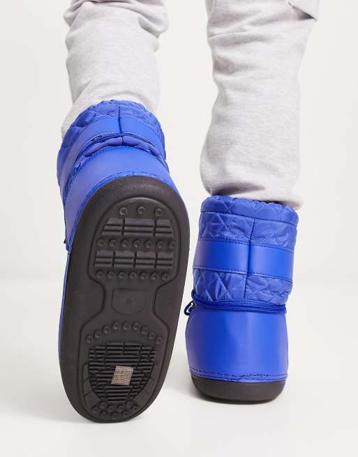 Truffle Collection snow boots in blue ASOS