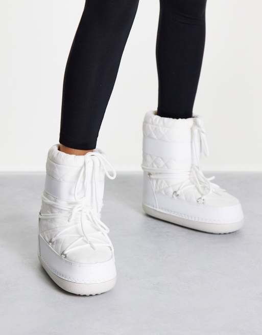 Asos white outlet boots