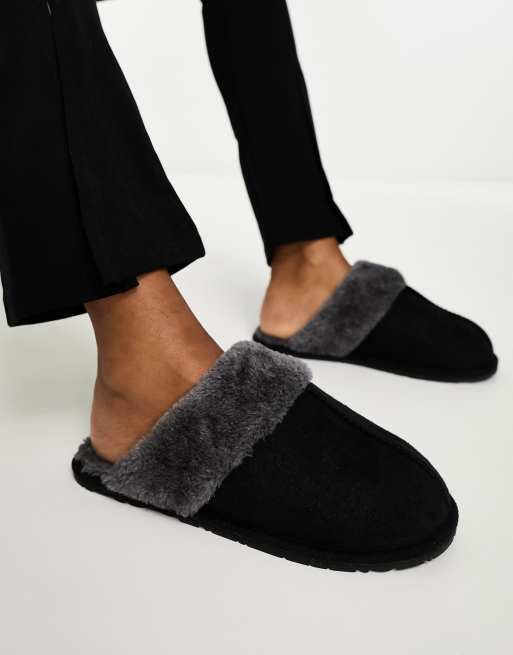 Truffle Collection - Sorte klassiske mule-hjemmesko