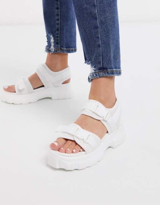 Truffle collection sporty chunky heeled sandals sale