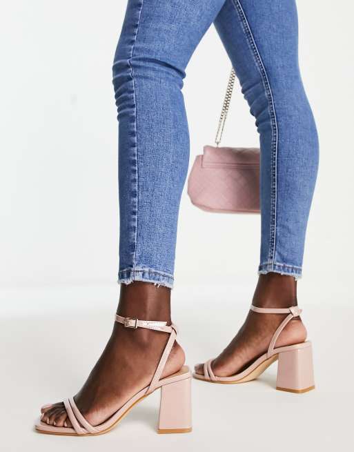 Square block sales heel sandals