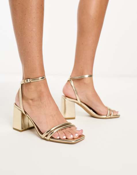 Rose gold outlet heels short