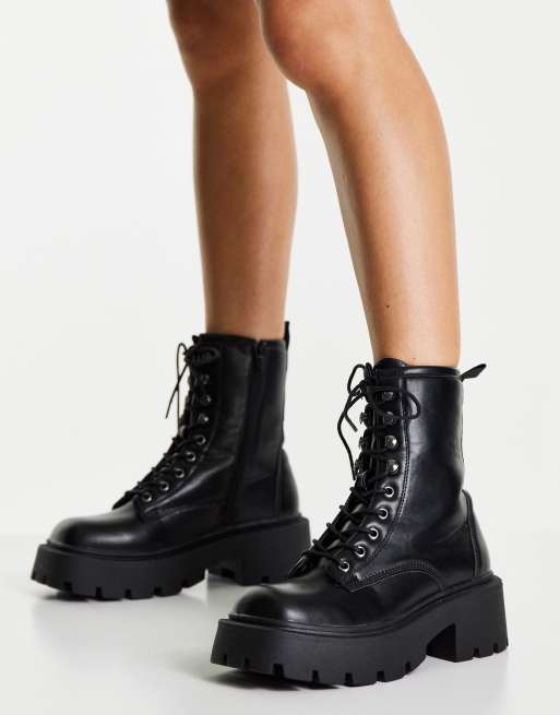 Chunky lace up boots asos best sale