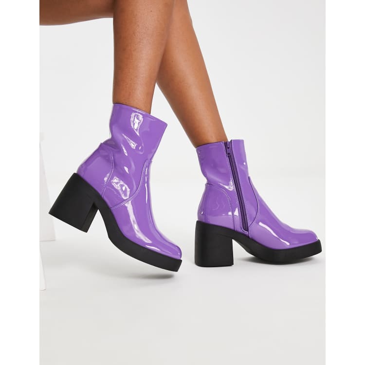 Ankle hotsell boots purple