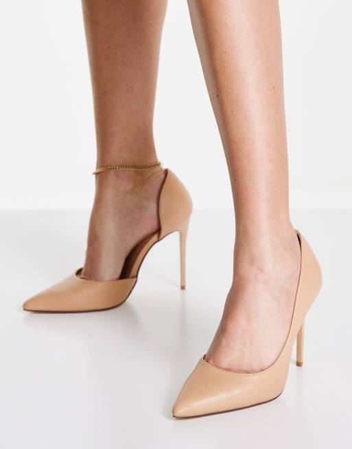 planter schetsen mooi Truffle Collection stiletto heel pumps in beige | ASOS