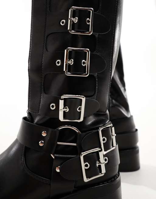 Biker Boots Stivali Biker Asos Stivali Biker Boots Fibbie Per
