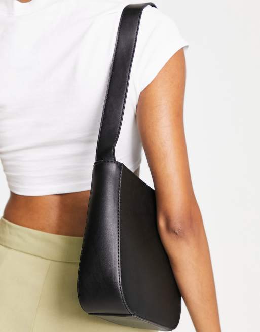 Truffle Collection structured bag with detachable cross body strap