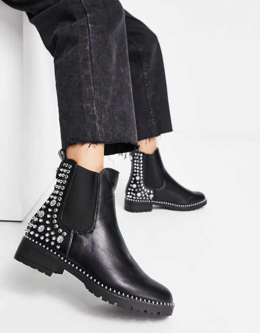 Chelsea studded outlet boots