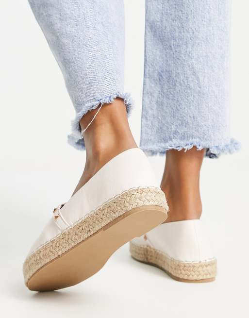 Truffle Collection Studded Espadrille Shoes in beige-Neutral